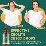 Food-Grade Clinoptilolite Zeolite Drops - Natural Heavy Metal Detox & Mineral Support Oral Liquid for Cellular Cleansing