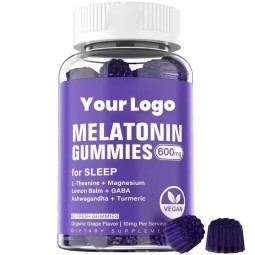 Hot Sell Sleep Quality Melatonin Gummies - Natural Berry Flavor, 5mg Melatonin Per Serving, Non-Habit Forming