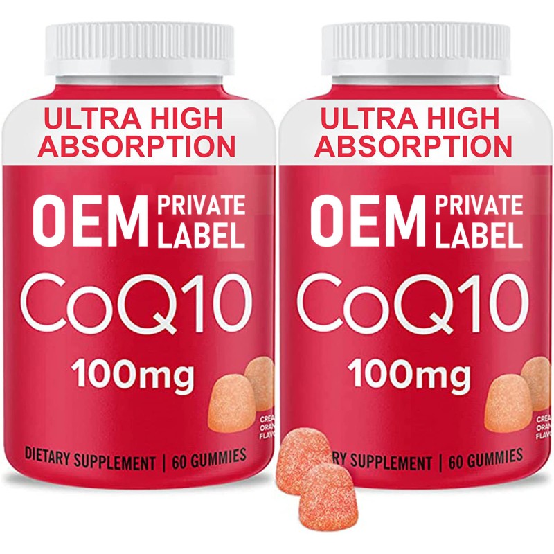 Premium CoQ10 Gummies for Heart Health & Energy Support High Absorption Orange Flavored Vitamins for Adults