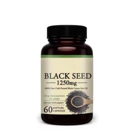 Private Label Natural Black Seed Softgels Capsules Boost Immunity for Women Men Pure Black Cumin Seed Oil Soft Capsules