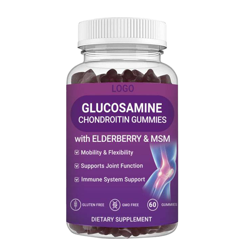 Premium Glucosamine Chondroitin MSM Gummies 3000mg with Elderberry for Joint Support and Flexibility