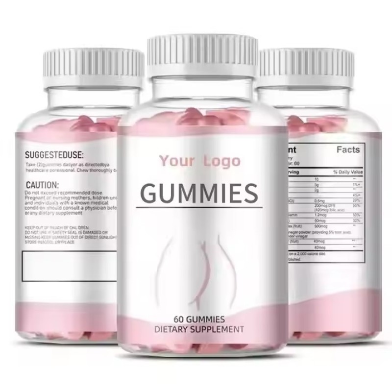 Women BBL Increase Dimension Butt Gummies Beautiful Curve Growth Bigger Buttock Gummy Candy BBL