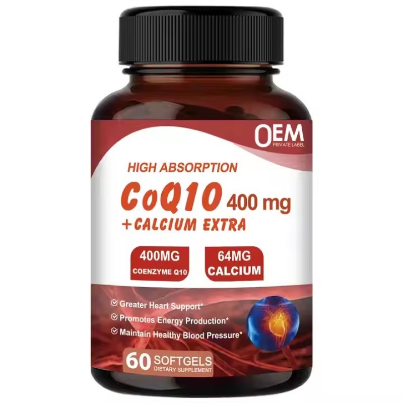 CoQ10 400mg Capsules, Coenzyme Q10 High Absorption Supplements Heart Supports & Cellular Energy Production Supplement