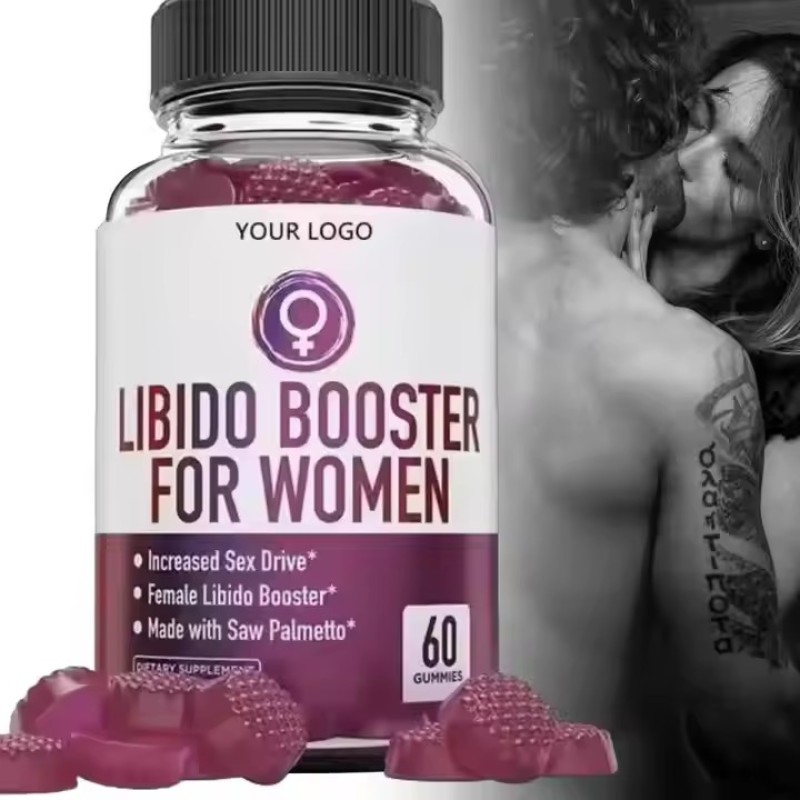 Natural Libido Booster Gummies with Saw Palmetto Women Healthcare Supplement for Enhanced Vitality Hormonal Balance