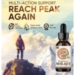 Pure Himalayan Organic Shilajit Resin Drops with 85 Trace Minerals & Fulvic Acid