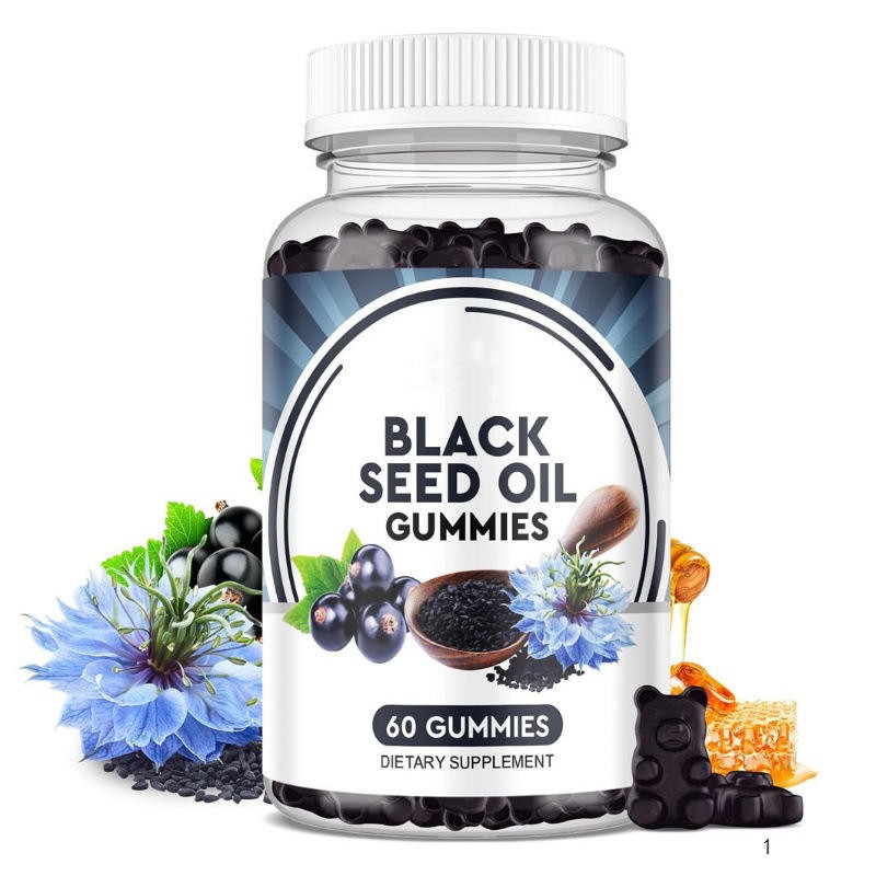 OEM Black Seed Gummies - Supports Digestive Health & Immune System  Dietary Supplement