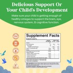 OEM Premium Vegan DHA Gummies with Pure Vitamin C for Kids - Supports Brain and Joint Health