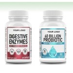 Digestive Enzyme Probiotic Supplement Vegetarian Women Digestive Enzyme Capsules Pills