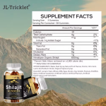 Himalayan Shilajit Gummies for Men with Fulvic Acid and Ashwagandha Energy Boost Supplement