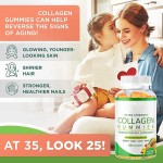 Extra Strength Collagen Biotin Glutathione Gummies for Anti-Aging Skin Nails Hair Improvement Vegan Supplement Adults 35+