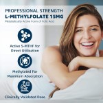 15mg L-Methylfolate Gummies W/ Methyl B12 & B Complex - MTHFR Support, Homocysteine Balance & Cognition - Methylated Vitamins