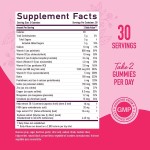Vegan Menopause Gummies with Soy Isoflavones and Black Cohosh for Hot Flashes Relief and Mood Balance