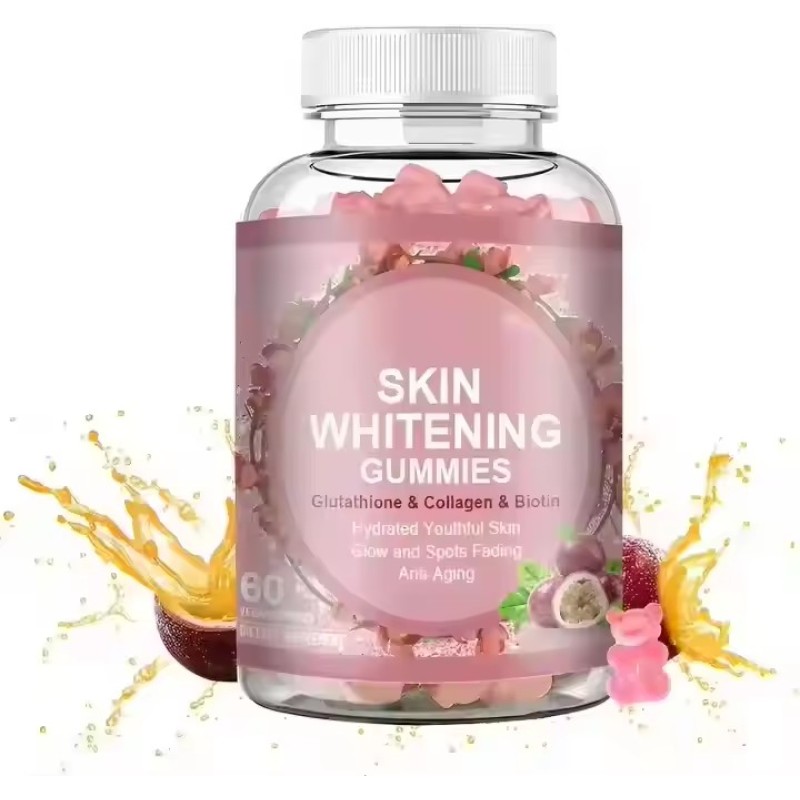 OEM Skin Whitening Gummy L-Glutathione Hyaluronic Acid Gummy Collagen Gummy Skin Nail and Hair Care