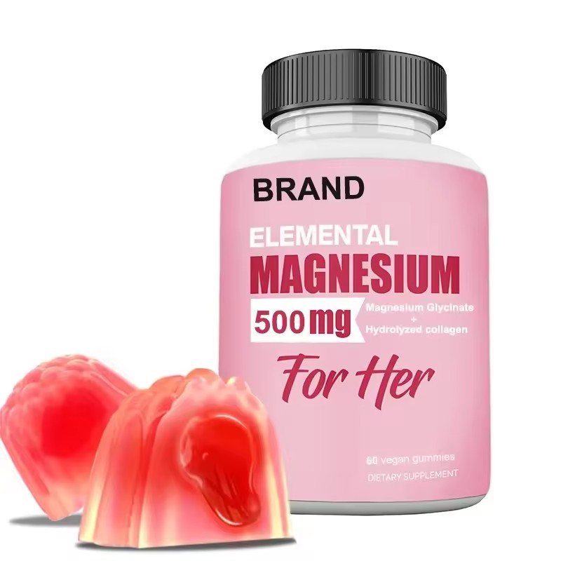 Vegan Magnesium Glycinate 400mg Gummies with Calcium and Potassium for Relaxation, Sleep Support and Muscle Recovery