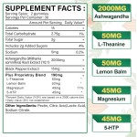 OEM Organic Vegan Ashwagandha Gummies - Immune Support, Sleep Aid, Stress Relief & Mood Calming for Adults