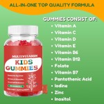 Biocaro Kids Multivitamin Gummies with Vitamins D3 K2, A, C, B6, B12 & Zinc - Immune Support & Growth | Vegetarian