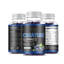 Custom Creatine Monohydrate Gummies Adult Energy Boost and Muscle Support Powder Dosage Not for Pregnant Women