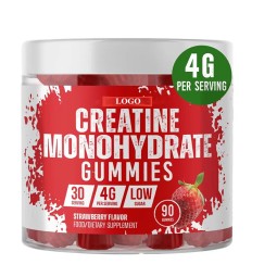 OEM/ODM Pre Workout Creatine Gummies 4g Per Serving - Muscle Builder and Energy Booster for Athletes