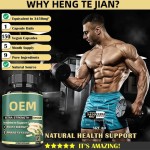 OEM Men's Test Booster Capsules - Arginine & Saw Palmetto Extract Supplements for Adult Health