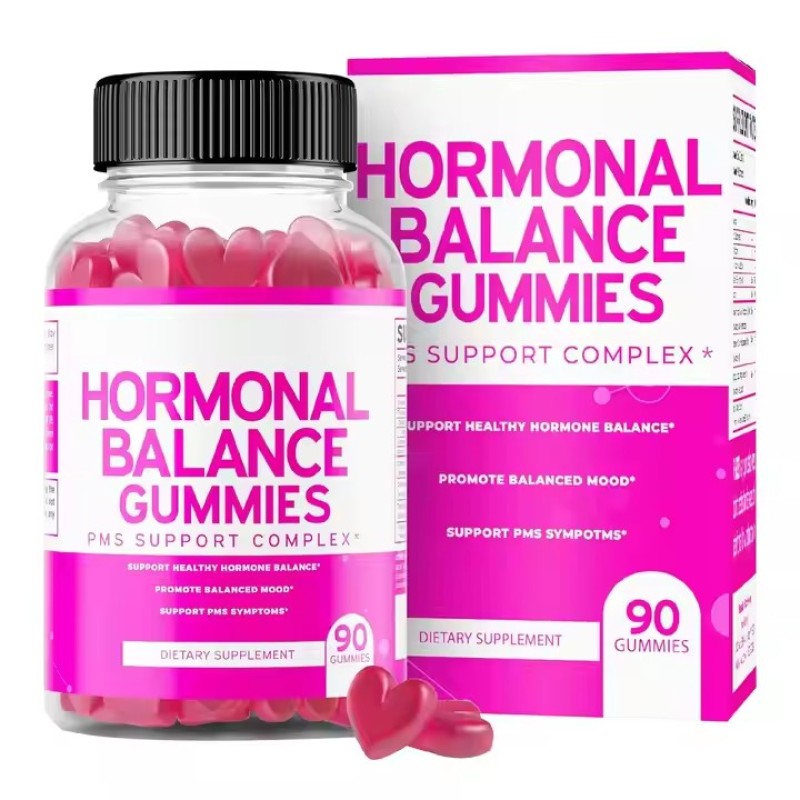 OEM Private Label Vitamins Hormonal Balance for Women Support Cramps Bloating Mood Gummies PMS Gummies