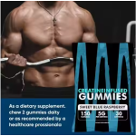Blue Raspberry Creatine Gummies 5g Per Serving - Muscle Strength & Energy Booster for Athletes & Fitness Enthusiasts