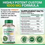 OEM Natural Digestive Enzyme Supplements Prebiotic Properties Capsules and Tablets for Adults Not for Pregnant Women