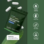 Liposomal NAD Supplement with NAD Nicotinamide Riboside Resveratrol Boost NAD+ for Cellular Health, Anti-Aging, Energy