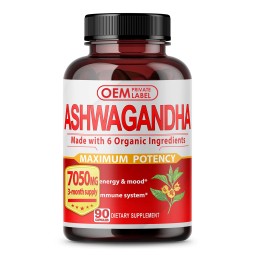 OEM Turmeric Powder & Black Pepper Extract Capsules for Strength, Energy & Adrenal Support