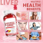 Liver Detox and Hangover Relief Gummies with Milk Thistle Glutathione and Dandelion for Cellular Cleanse