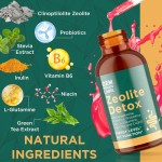 Food-Grade Clinoptilolite Zeolite Drops - Natural Heavy Metal Detox & Mineral Support Oral Liquid for Cellular Cleansing