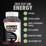 OEM Epimedium Horny Goat Weed Gummy with Maca L-arginine BCAA Muscle Energy Immune Support Male Enhancement Gummies
