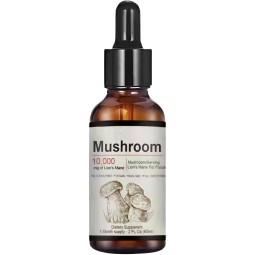 Mushrooms Little Mane Liquid Drops Cognitive Antioxidant Digestive Immunity Health Herbal Supplement