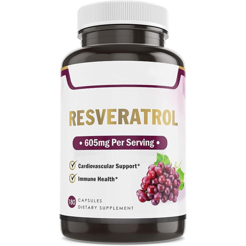 Premium Resveratrol Capsules for Cardiovascular Support and Immune Health 60 Capsules