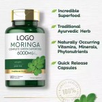 OEM Herbal Supplements Moringa Powder Capsules Support Digestion and Immunity Health Organic Moringa Leaf Extract Capsule