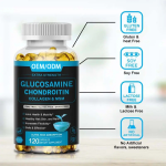 Vegetarian Glucosamine Chondroitin MSM Soft Capsules Turmeric Vitamin Supplement for Joint Elasticity Not for Newborns