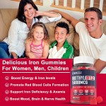 OEM Private Label 18mg Vitamin B12 Iron Gummies  Purity Carbonyl Iron 5000mcg for Enhanced Red Blood Cell Formation