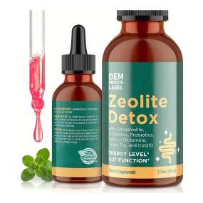 Food-Grade Clinoptilolite Zeolite Drops - Natural Heavy Metal Detox & Mineral Support Oral Liquid for Cellular Cleansing
