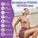 Liposomal Turmeric Extract Drops Supplement Oral Liquid Ashwagandha Curcumin Magnesium Zinc Mood Energy
