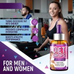 100% Natural L-Carnitine & African Mango Weight Loss Fat Burn Appetite Control Oral Liquid Drops for Adults All Age Groups