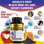 Organic Black Seed Oil Gummy Immune Hair Skin Joint Support Adult Honey Strengthen Immunity Supplement