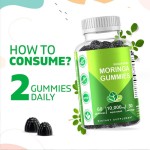 Premium Moringa Leaf Extract Gummies with Green Tea for Energy and Immunity Support 60 Gummies