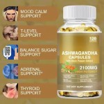 Ashwagandha Complex Softgel Capsule Ashwagandha Root Black Pepper Extract Herbal Supplements Mood Calm Herbal Extract
