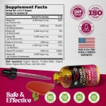 Vegan B Vitamin Liquid Drops - Non-GMO, Berry Flavor, Mood & Nerve Health Daily Supplement