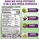 OEM Organic Sea Moss Gummies with Vitamin C | Vegan Immune Support | Burdock Root & Bladderwrack Supplement for Adults