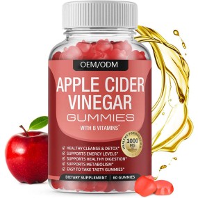 Apple Vinegar Gummy Candy Mother Weight Loss Beauty Support Herbal Supplements Customized Batch Optional