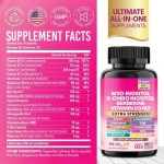 Female Supplement Inositol Berberine D-Chiro Inositol Capsules Support Estrogen Metabolism and Hormone Balance