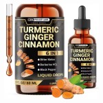 6-in-1 Liquid Curcumin and Turmeric Extract, Antioxidant and Digestive Drops