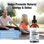 8-in-1 Mushroom Extract Drops - Lion's Mane & Reishi, Brain Boost & Immune Support