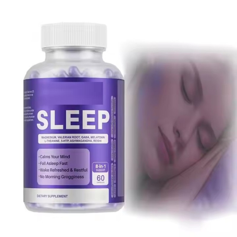 Hot Quality Herbal Sleep Supplement Sleep Capsules Support Sleep, Fall Asleep Fast, Wake Refreshed & Restful, Calms Mind