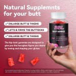 Premium Maca Bbg Gummies for Butt Enhancement - BBL Butt Enlargement Candy with Curve-Boosting Formula